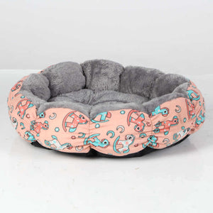Calming Donut Fluffy Round Bed For Pet