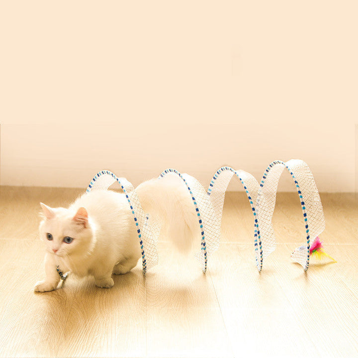 Unleash Your Cat's Inner Adventurer with Our Foldable Storage Tunnel