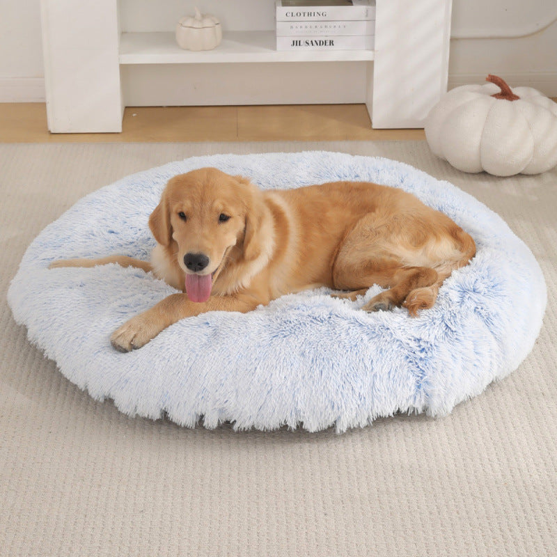 Plush Warm Round Sleeping Bed Mat For Pet