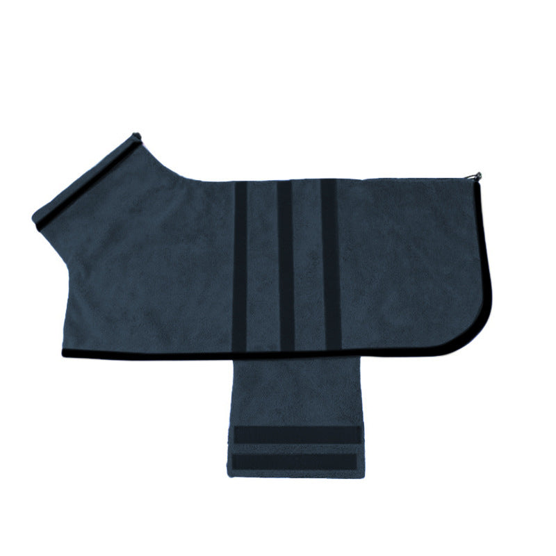 Pet Adjustable Absorbent Bathrobe Drying Towel Grooming Clothes