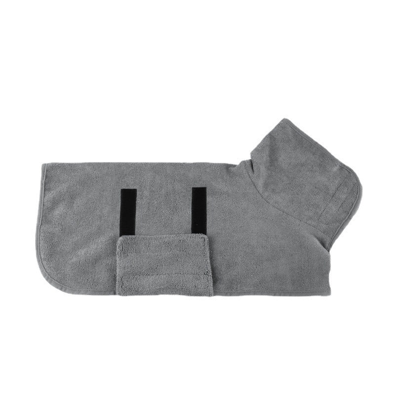 Pet Fast Dry Microfiber Absorbent Bathrobe Towel Grooming Coat