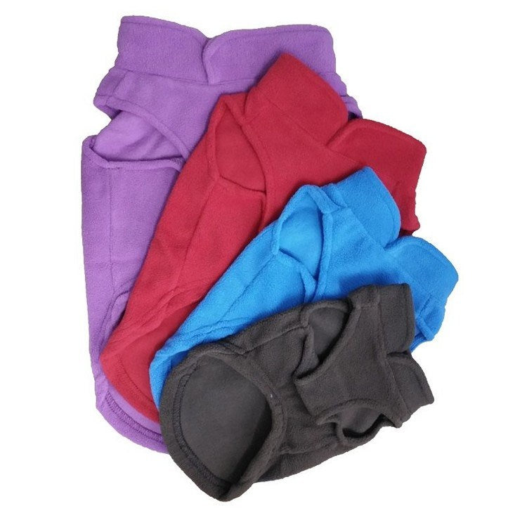 Fleece Puppy Coat Jacket Vest Clothing For Pet