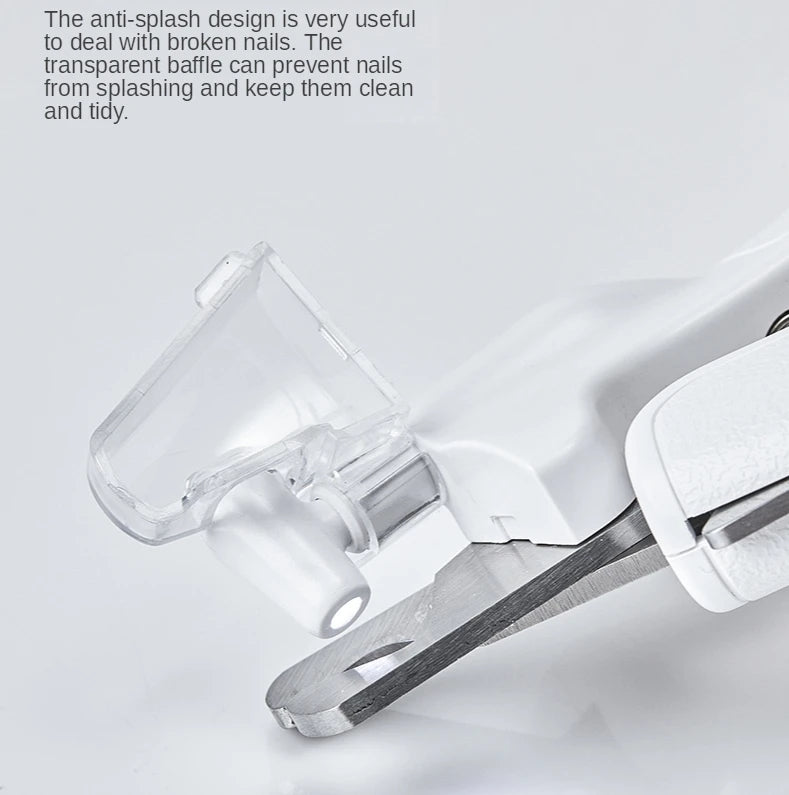 LED Nail Clipper Scissors Trimmer Tool For Pet