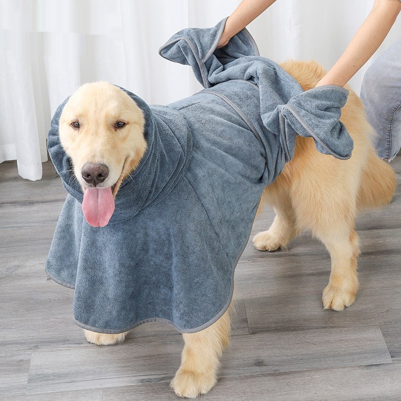 Pet Cotton Quick Dry Absorbent Bath Towel Grooming Cloth