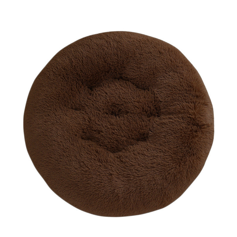 Plush Warm Round Sleeping Bed Mat For Pet
