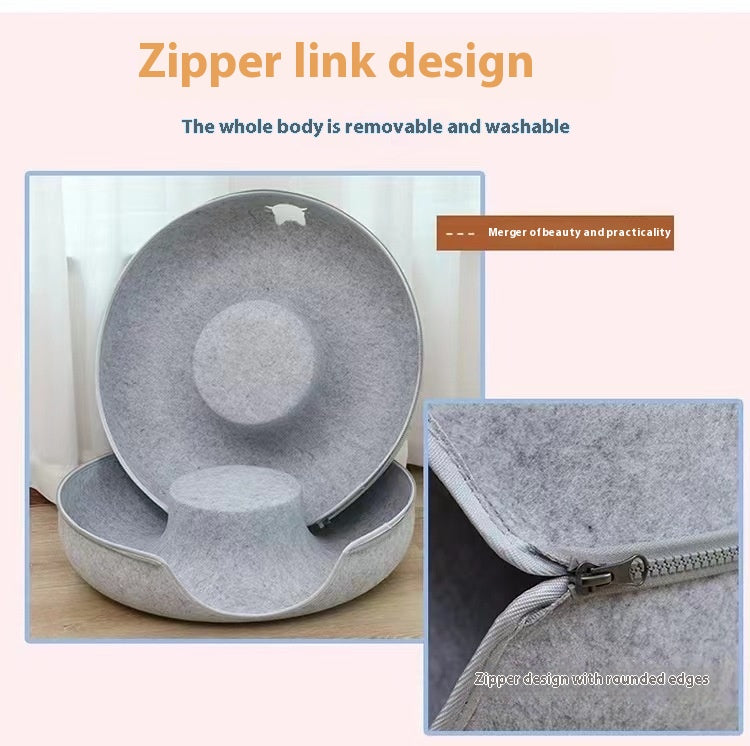 Comfortable Round Tunnel Bed For Pet