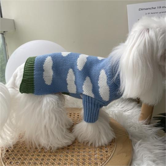 Pet Jacquard Knit Sweater Outfit