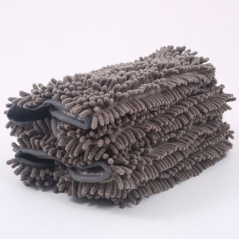 Pet Chenille Bath Drying Towel Grooming Cloth