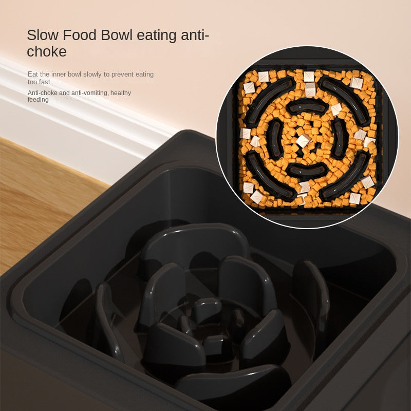 Adjustable Height Stainless Double Bowl Feeder Stand For Pet