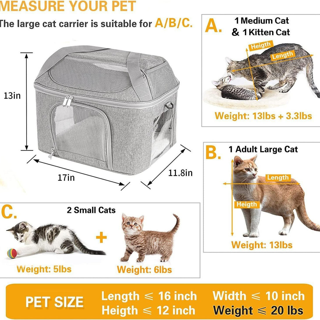 Pet Breathable Portable Backpack Carrier Travel Bag