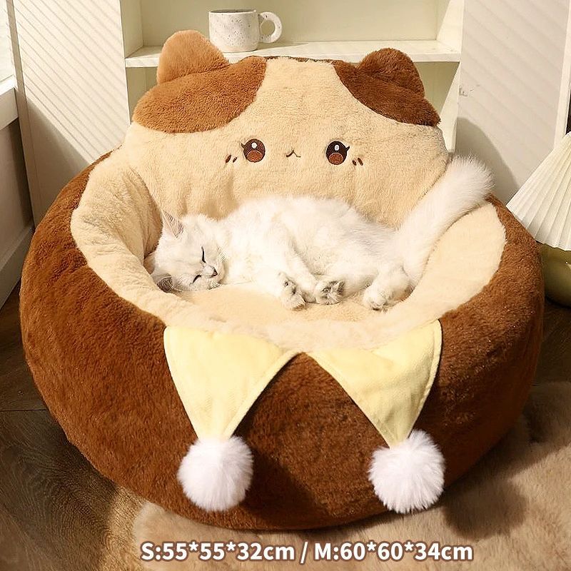 Warm Round Sofa Cushion Bed For Pet