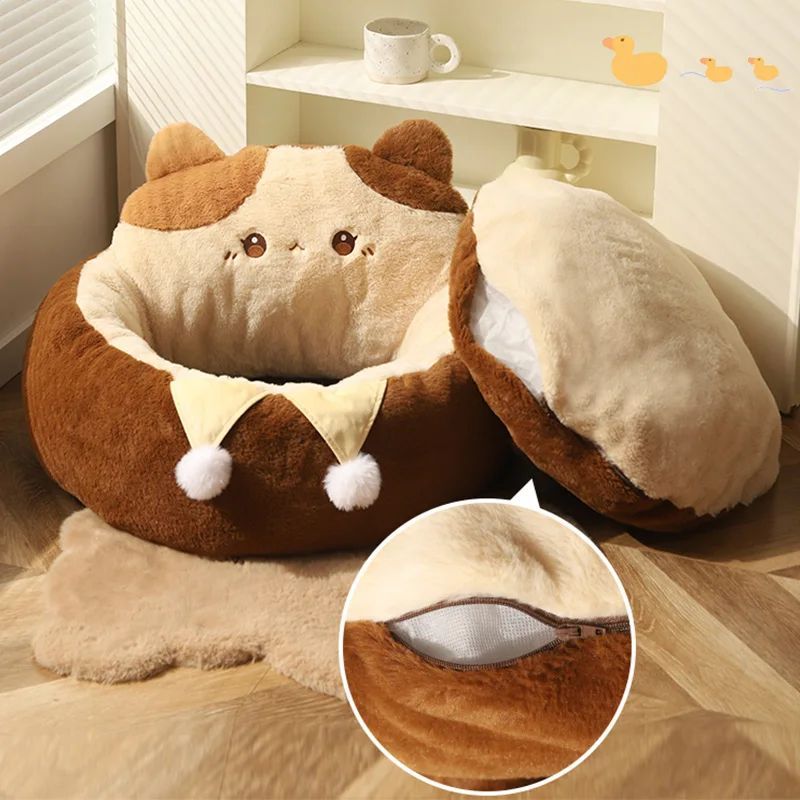 Warm Round Sofa Cushion Bed For Pet