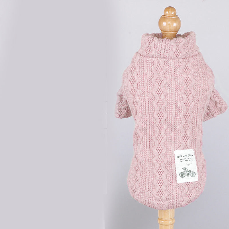 Pet Warm Knit Sweater Outfit