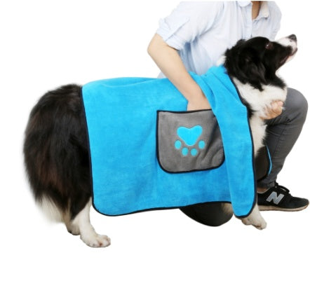 Pet Bath Absorbent Drying Towel Grooming Cloth