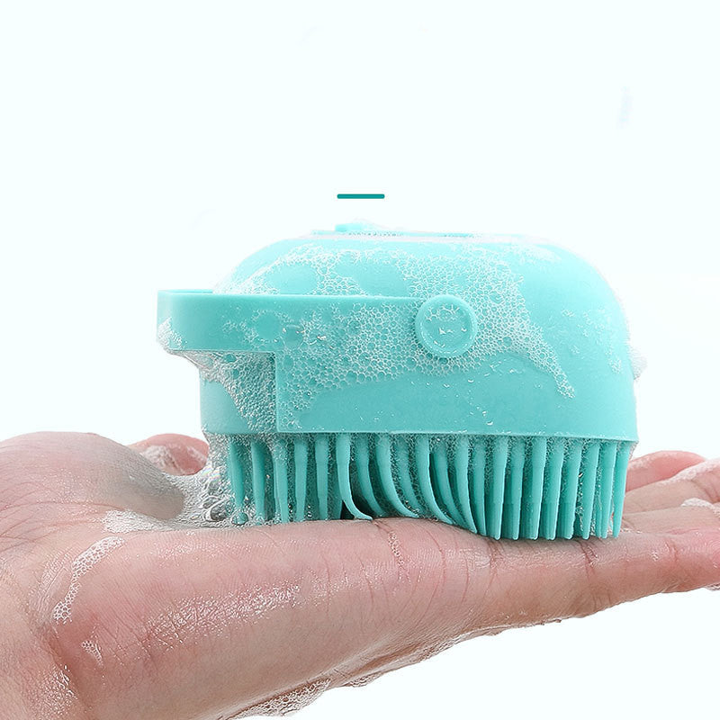 Pet Silicone Bath Massage Grooming Brush Tool