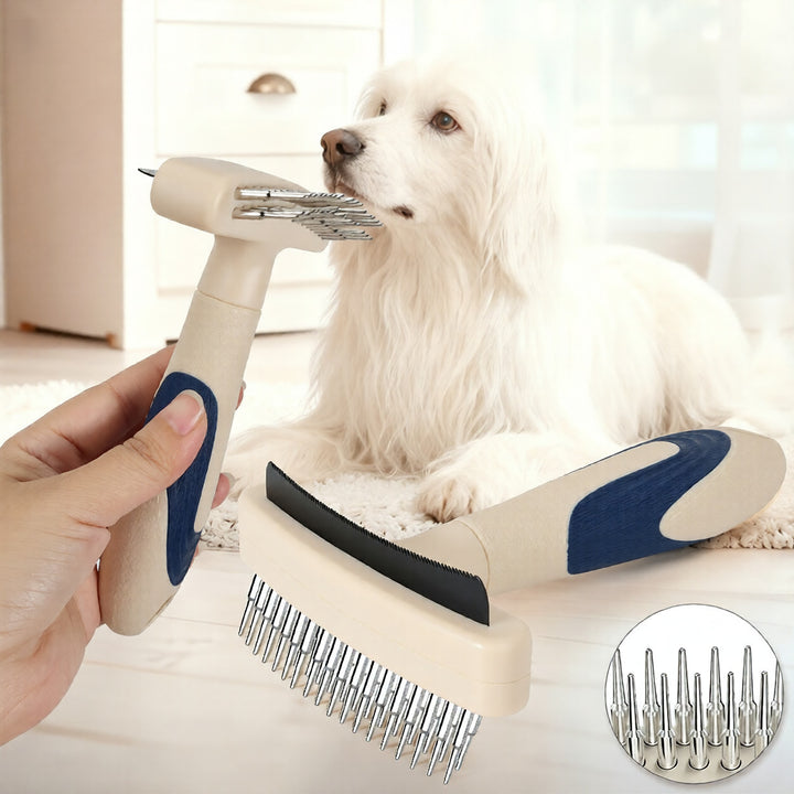 Pet Grooming Brush For Detangling And Hair Removal