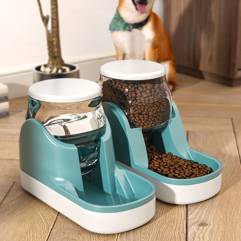 Automatic Water Fountain And Food Dispenser For Pet