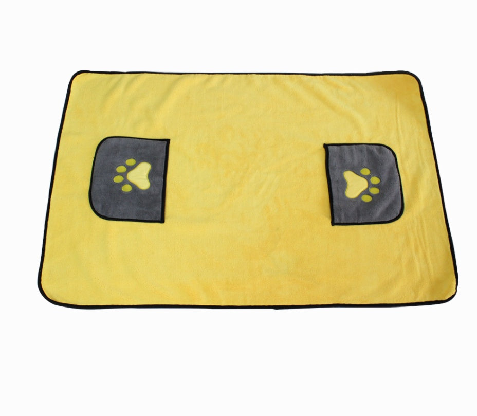 Pet Bath Absorbent Drying Towel Grooming Cloth