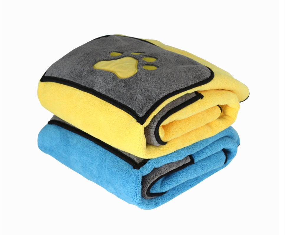 Pet Bath Absorbent Drying Towel Grooming Cloth