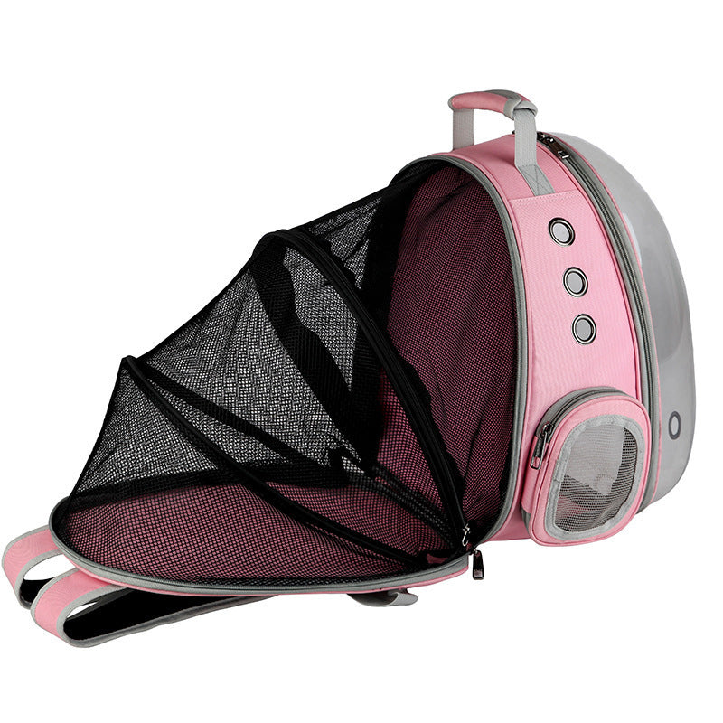 Pet Space Capsule Backpack Carrier 360 Degree View Travel Bag