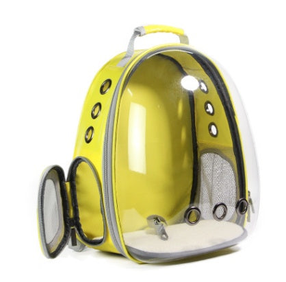 Pet Space Capsule Backpack Carrier 360 Degree View Travel Bag