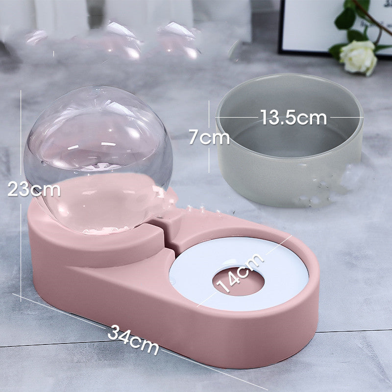 Automatic Bubble Fountain Feeder Bowl For Pet
