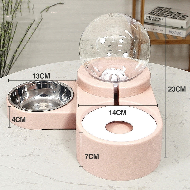 Automatic Bubble Fountain Feeder Bowl For Pet