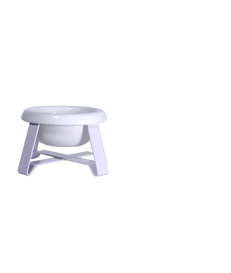 Creative Anti Slip Feeding Bowl With Iron Stand 2 In 1 For Pet