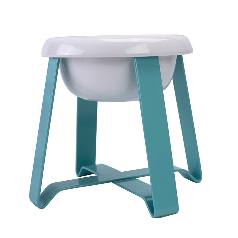 Creative Anti Slip Feeding Bowl With Iron Stand 2 In 1 For Pet
