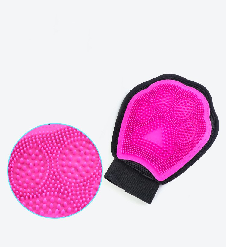 Pet Bath Glove Cleaning Massage Grooming Brush