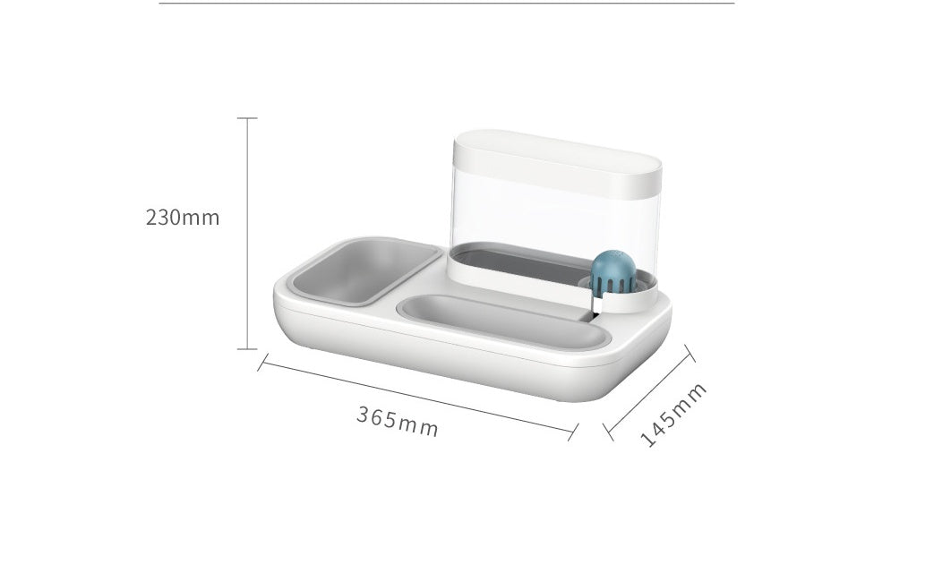 4 Style Automatic Pet Feeder Bowl And Water Fountain 1.5L Capacity