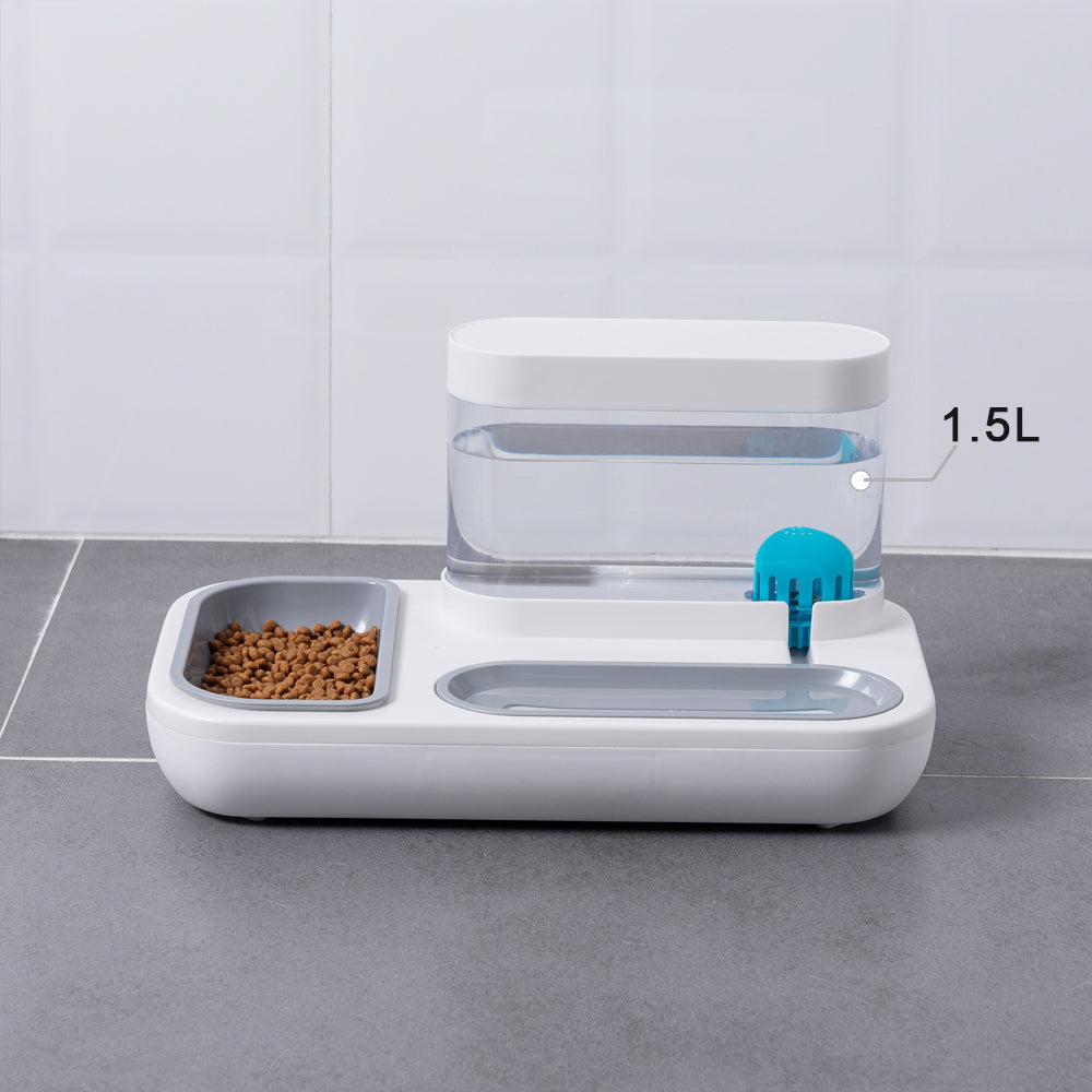4 Style Automatic Pet Feeder Bowl And Water Fountain 1.5L Capacity