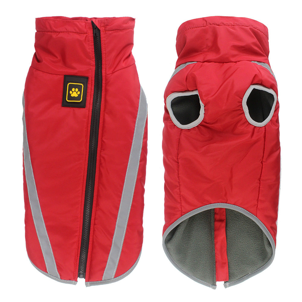 Winter Reflective Padded Warm Jacket Clothing For Pet