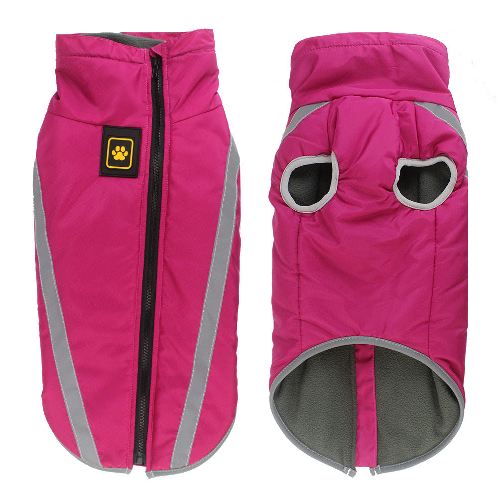 Winter Reflective Padded Warm Jacket Clothing For Pet