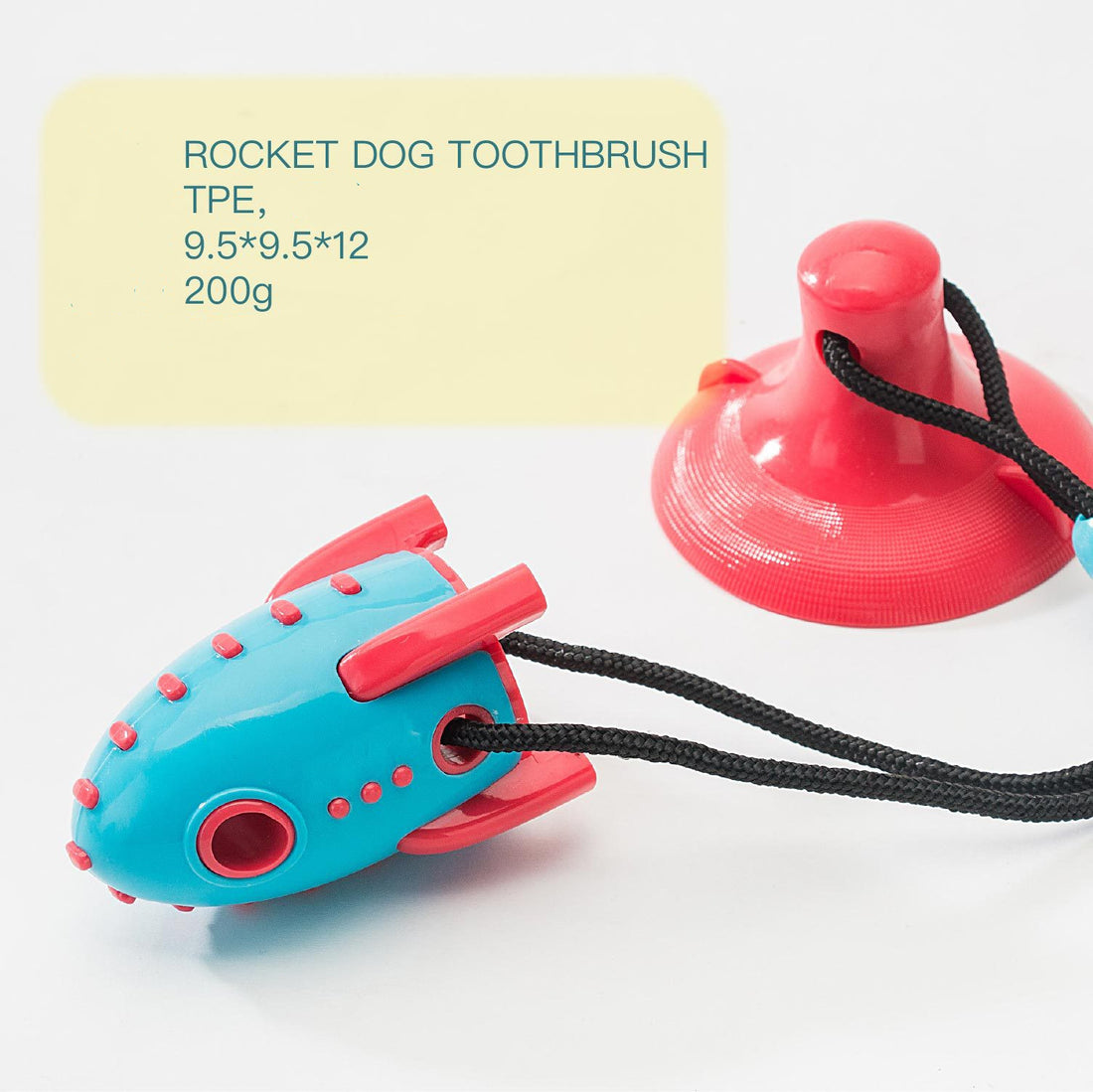 Pet Rocket Food Dispensing Bite Resistant Chew Toy