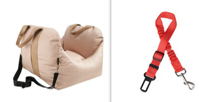 Pet Waterproof Car Safety Seat Carrier Basket Travel Bed