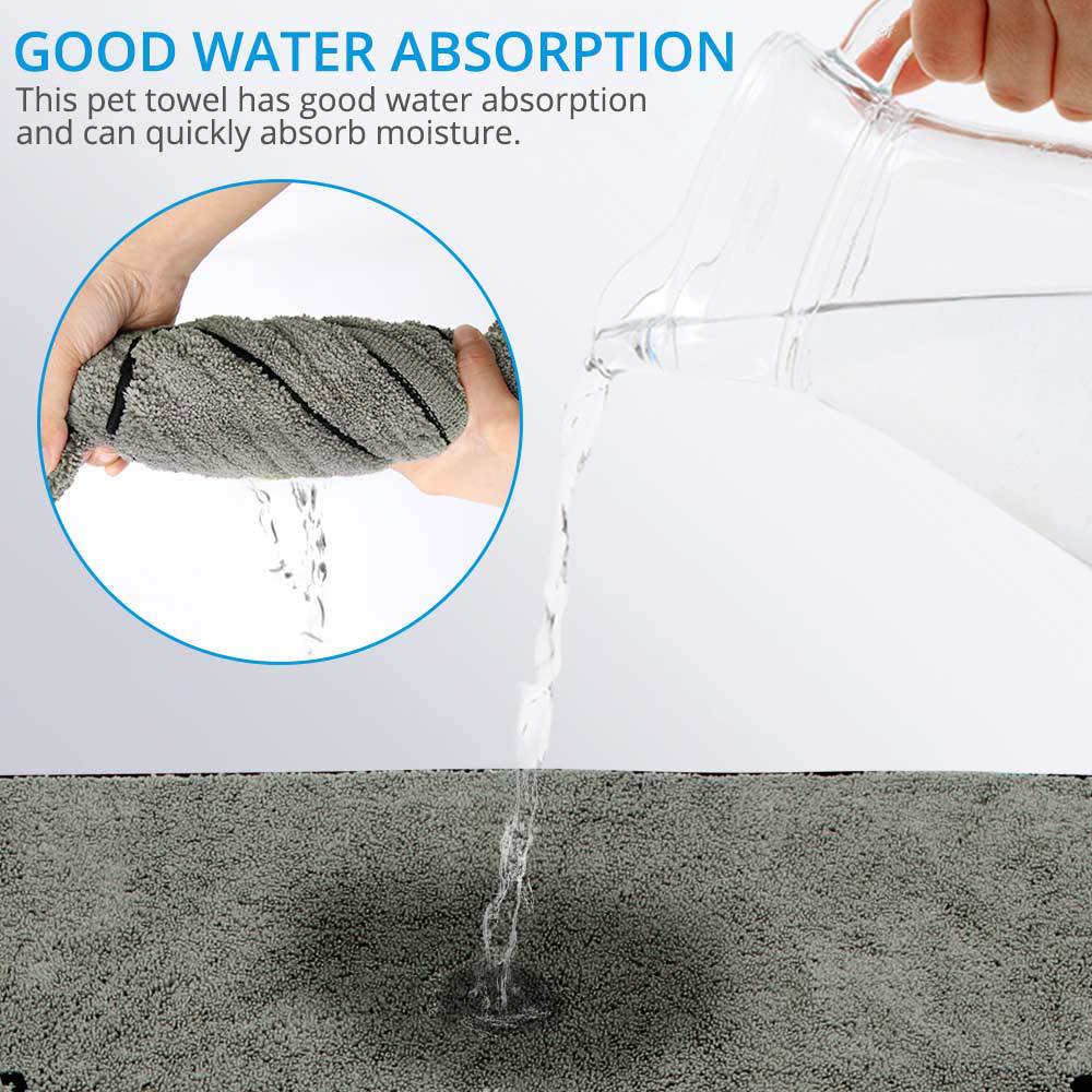 Pet Super Absorbent Bathrobe Large Drying Towel Grooming Cloth