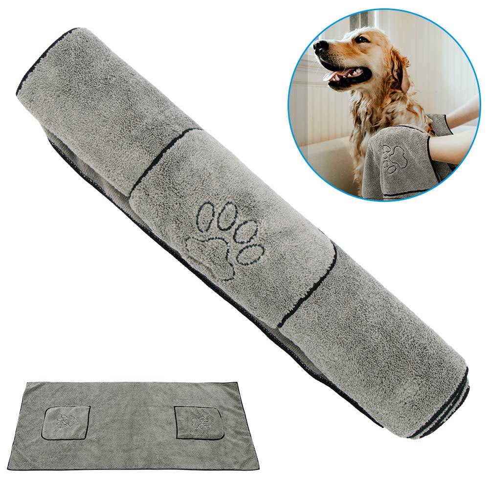 Pet Super Absorbent Bathrobe Large Drying Towel Grooming Cloth