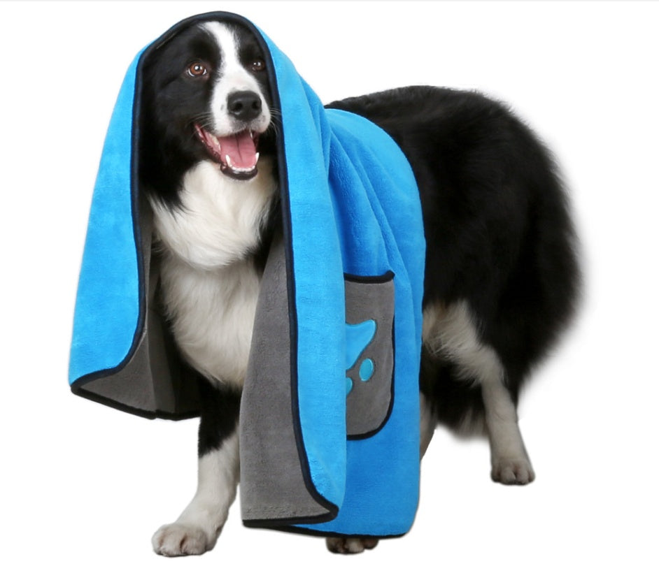 Pet Bath Absorbent Drying Towel Grooming Cloth