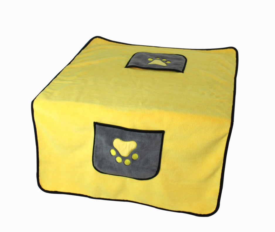 Pet Bath Absorbent Drying Towel Grooming Cloth