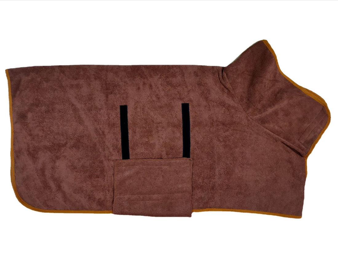 Pet Fast Dry Microfiber Absorbent Bathrobe Towel Grooming Coat