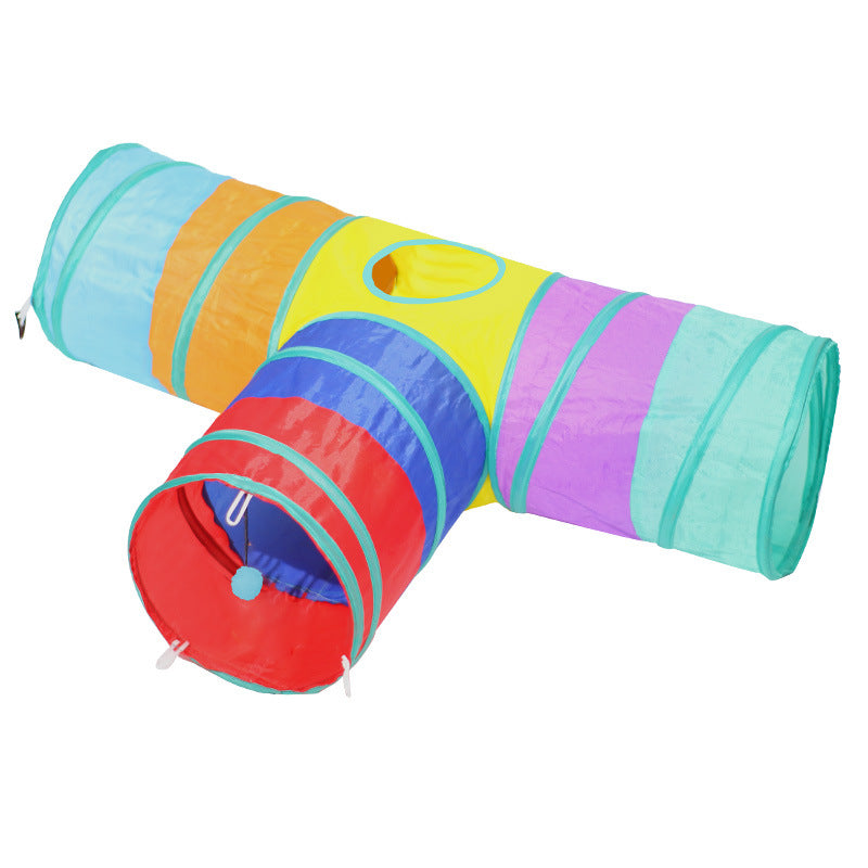 Pet Foldable Interactive Tunnel Climbing Play Toy