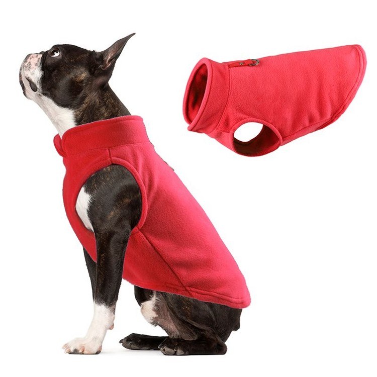 Fleece Puppy Coat Jacket Vest Clothing For Pet