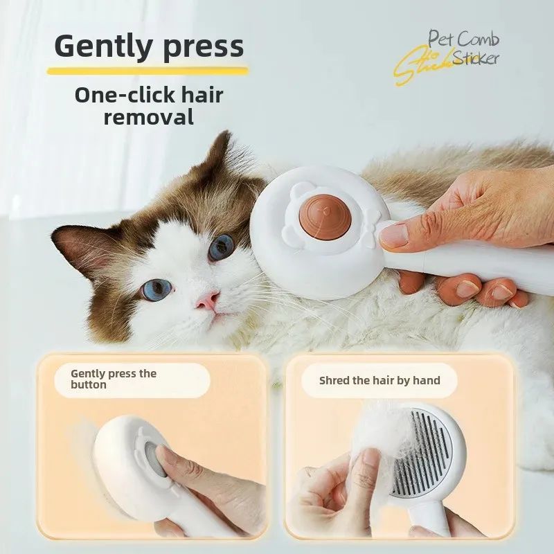 Rechargeable 2 In 1 Nail Trimmer Grooming Brush For Pet