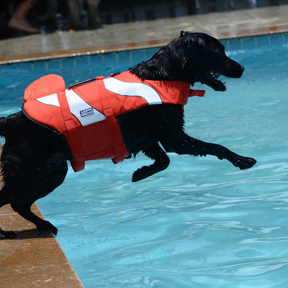 Adjustable Swimming Life Vest Swim Aid Jacket For Pet