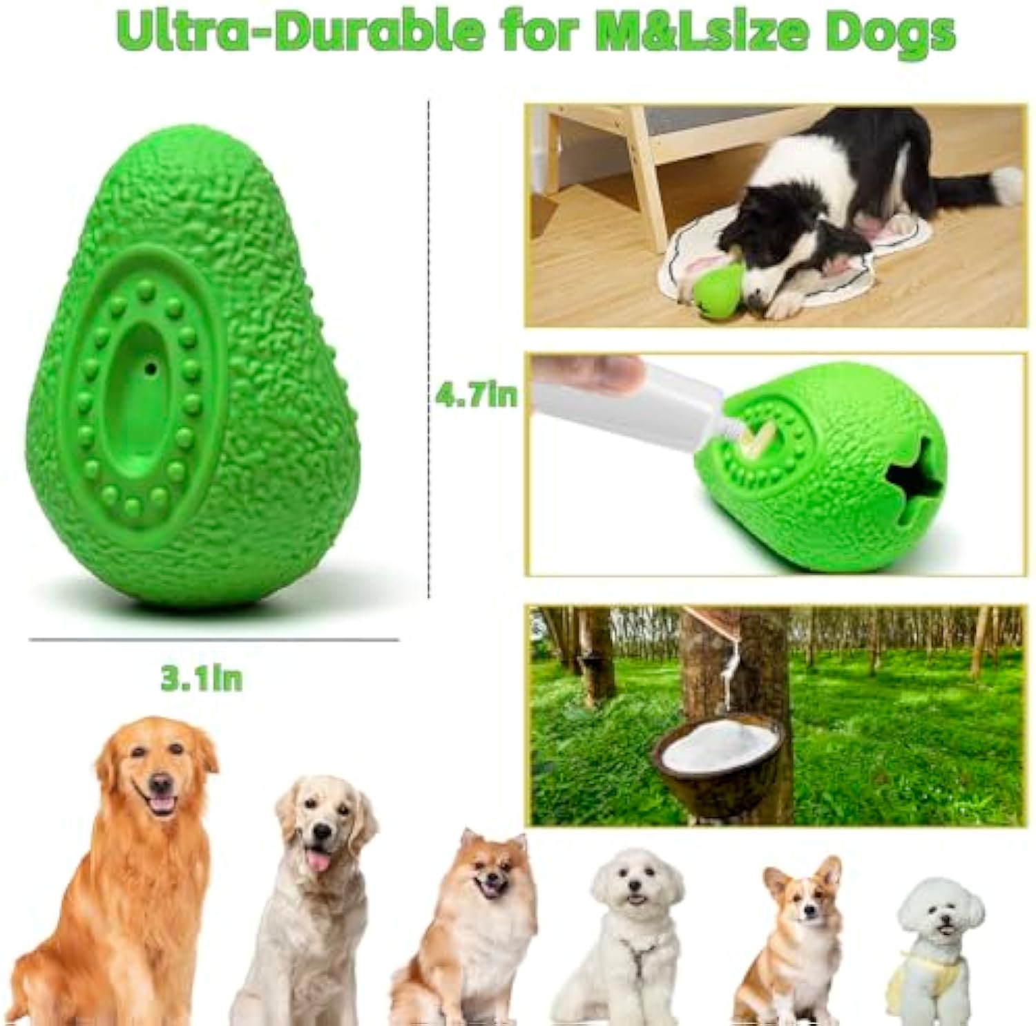 Pet Heavy Duty Indestructible Rubber Chew Teething Toy