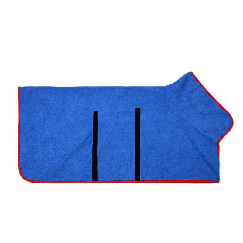 Pet Fast Dry Microfiber Absorbent Bathrobe Towel Grooming Coat