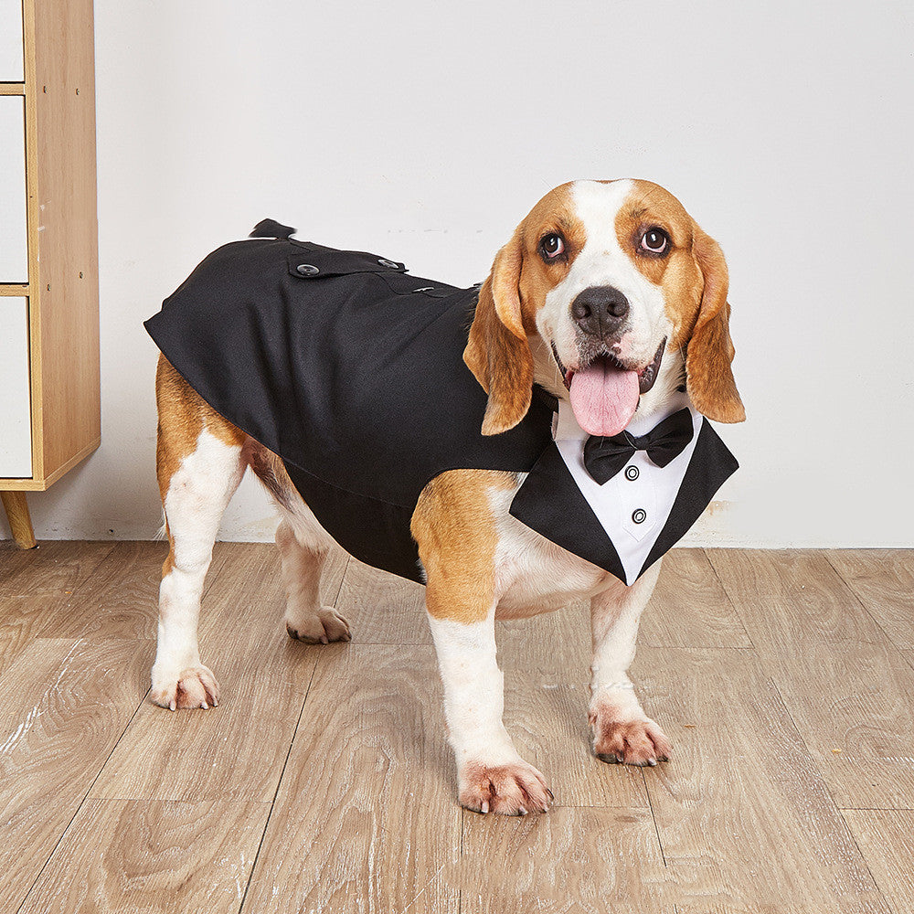 Swallowtail Wedding Suit Jacket Formal Clothing For Pet