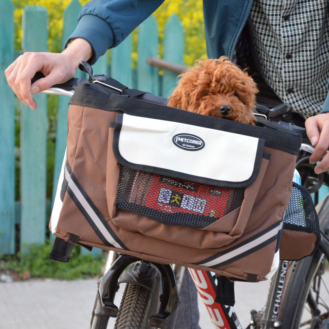 Pet Bicycle Front Removable Handlebar Carrier Basket Bag
