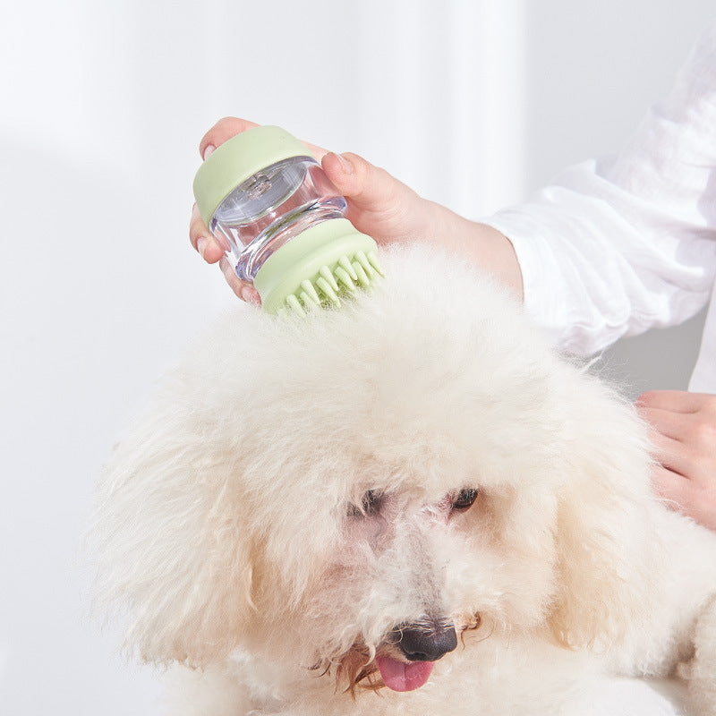 Pet Silicone Bath Massage Grooming Comb Brush Tool